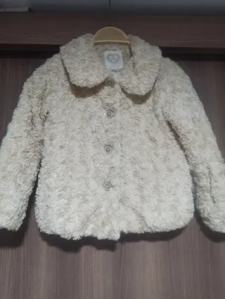 Abrigo niña peluche 6-7 años