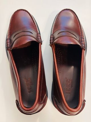 Mocasines cuero granate IDEE UOMO italy 42.5