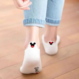 4 Pares Calcetines Mickey Minnie