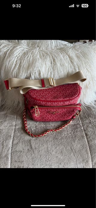 Riñonera Michael Kors Roja Nueva con Etiquetas