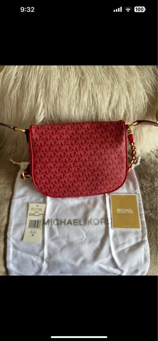 Riñonera Michael Kors Roja Nueva con Etiquetas