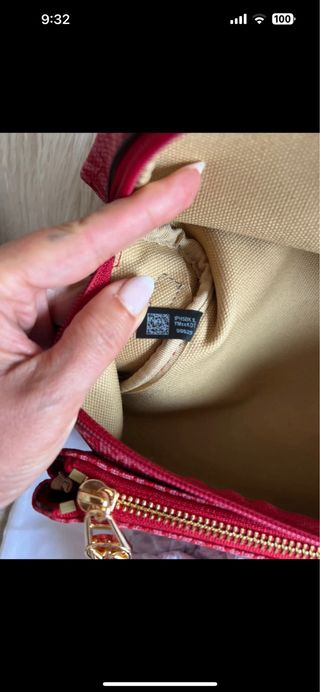 Riñonera Michael Kors Roja Nueva con Etiquetas