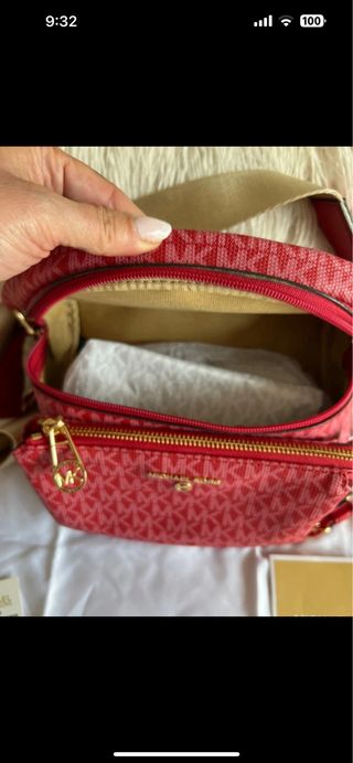 Riñonera Michael Kors Roja Nueva con Etiquetas