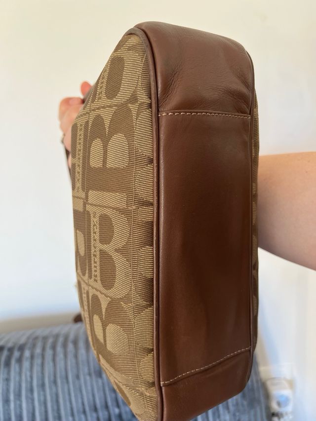 Bolso Burberry Monogram Marrón y Beige