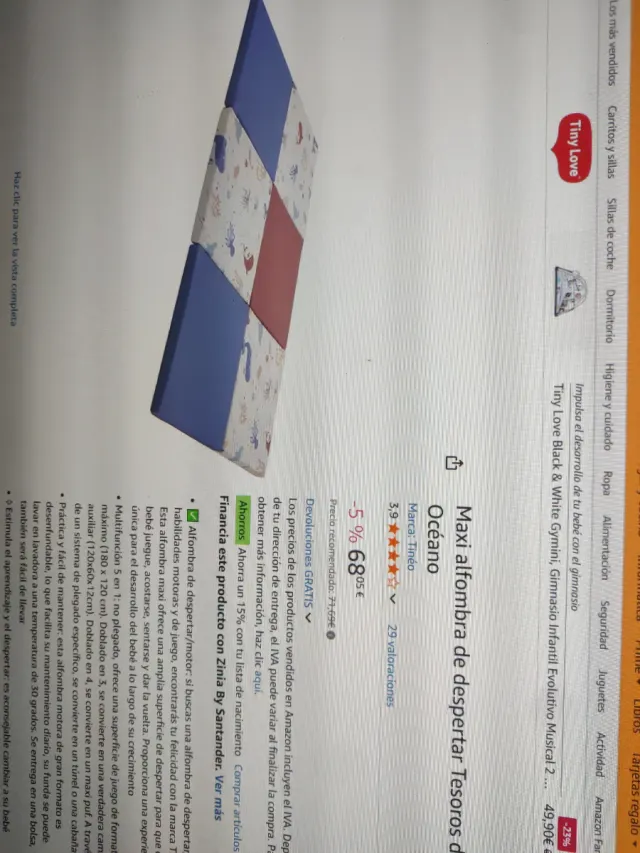 Alfombra de juego de despertar tesoros del oceano