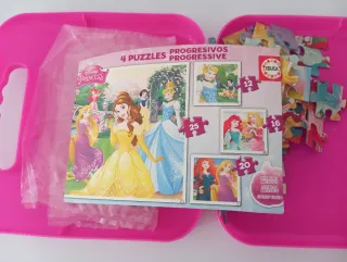 Maletín de puzzles Disney Princess