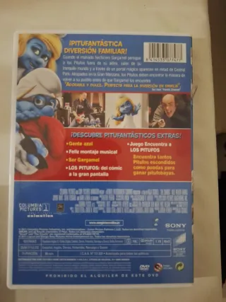 2 Películas DVD Los Pitufos