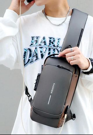 Mochila Bandolera Antirrobo Carga USB