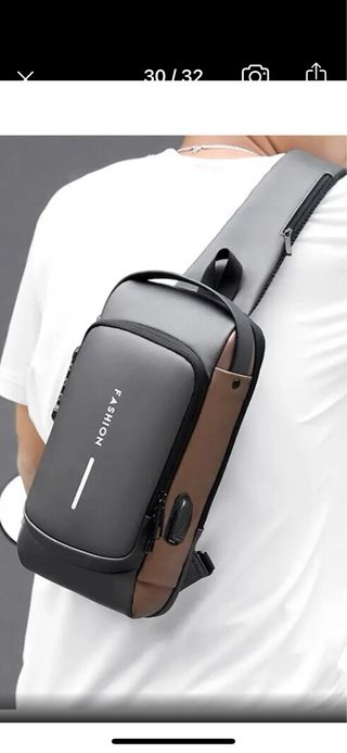 Mochila Bandolera Antirrobo Carga USB