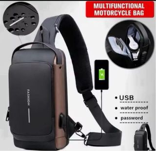 Mochila Bandolera Antirrobo Carga USB