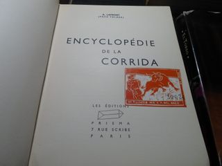 Lote 4 libri antichi sulla tauromachia