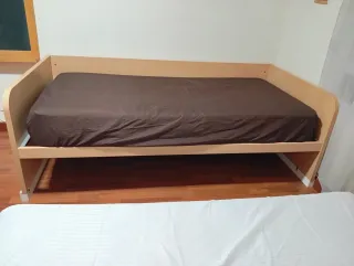 Cama individual madera 90 cm