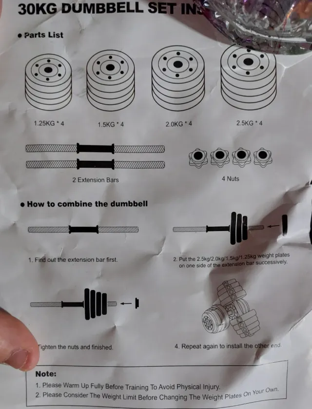 Set de Pesas - 30 KG