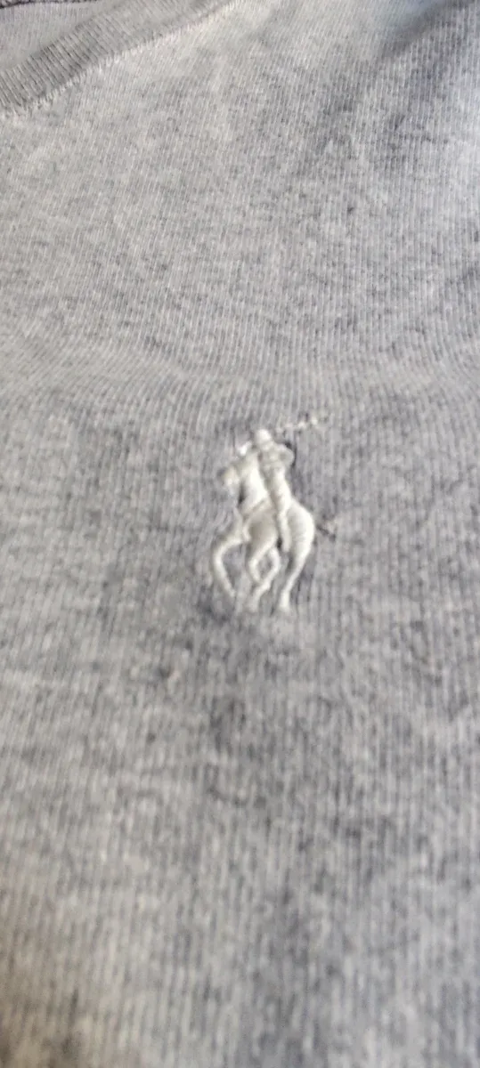 Jersey Polo Ralph Lauren mujer gris algodón