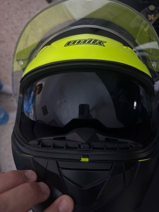 Casco Moto Unik Talla S con Gafas