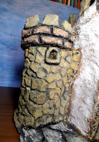 Castillo Herodes artesanal Belén Navidad 25 cm