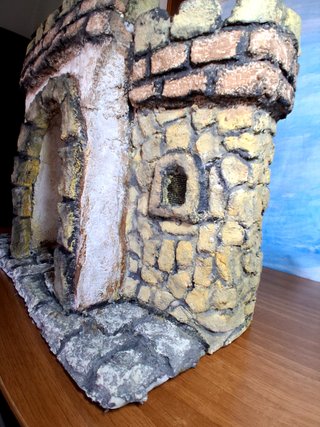 Castillo Herodes artesanal Belén Navidad 25 cm