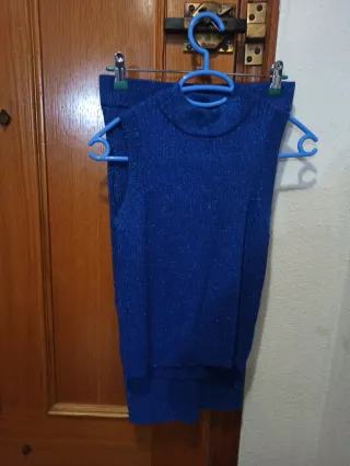 Conjunto fiesta brillante azul Talla L