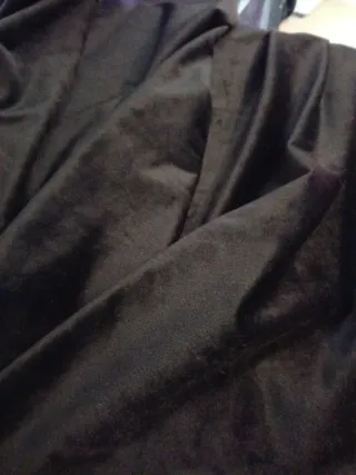 Cortina negra de terciopelo