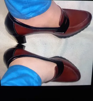 Zapatos de tacón marrones y talla 38,negociable