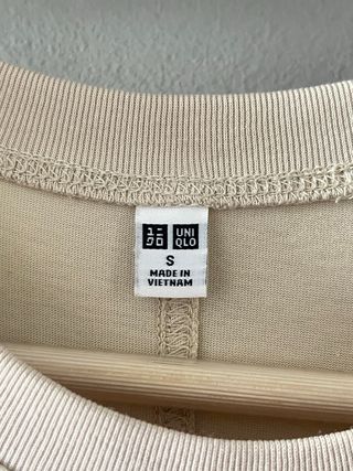 Vestido Uniqlo beige talla S