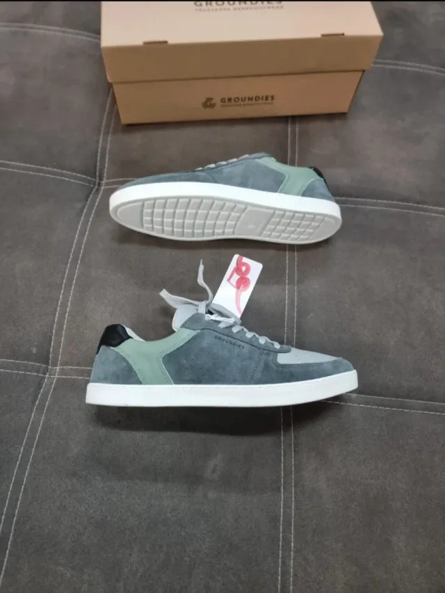 Zapatillas Groundies Talla 42 Gris/Verde