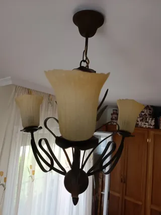 Juego de lámparas de techo estilo rústico