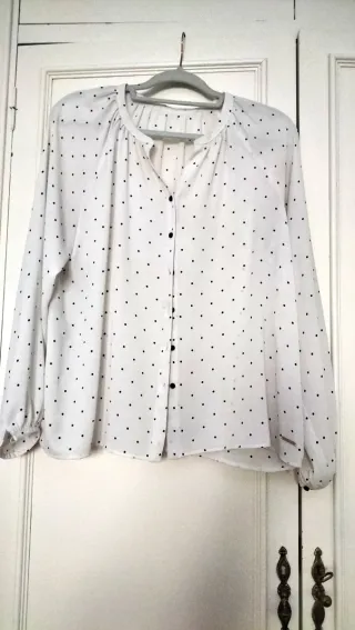 Blusa blanca lunares Tintoretto