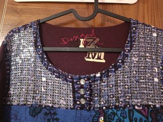 Camiseta Desigual M Manga Larga Lentejuelas