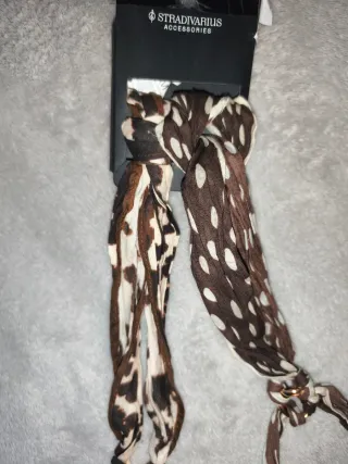 Pack 2 pañuelos marrón Stradivarius