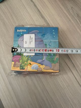Puzzle de cubos de madera