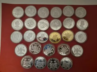 27 Monete Proof Animali e Dinosauri