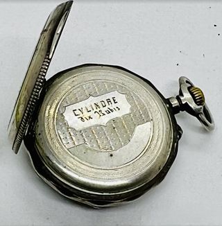 Reloj de bolsillo plata 10 rubis