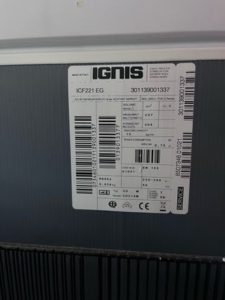 Arcón congelador Ignis ecoGreen Today 200L