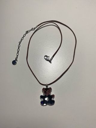 Collar Swarovski Oso Cristal Multicolor
