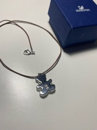 Collar Swarovski Oso Cristal Multicolor