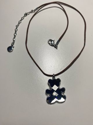 Collar Swarovski Oso Cristal Multicolor