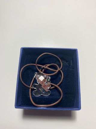 Collar Swarovski Oso Cristal Multicolor