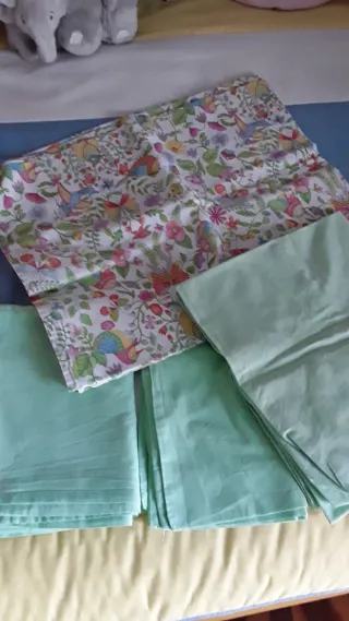 Juego sábanas cuna estampado floral