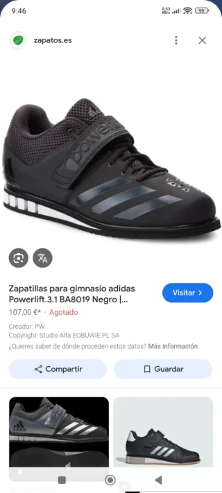 Adidas Powerlift 3.1 Talla 42