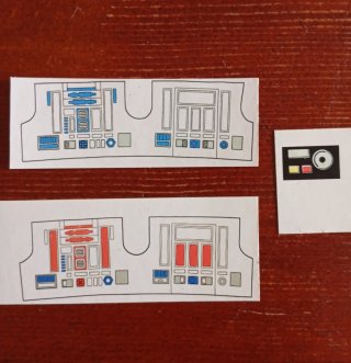 Sticker repro Star Wars R2-D2 R5-D4 PowerDroid Ken
