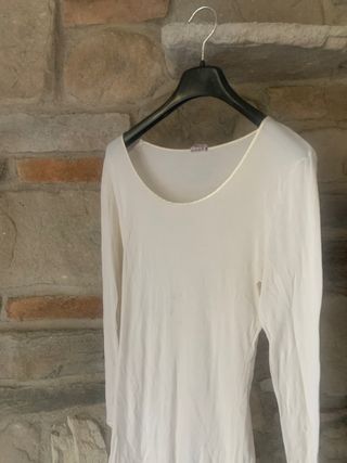 Maglia La Perla bianca manica lunga