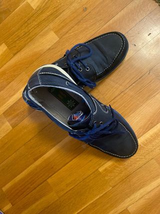 Zapatos náuticos hombre Nautic Moc azul