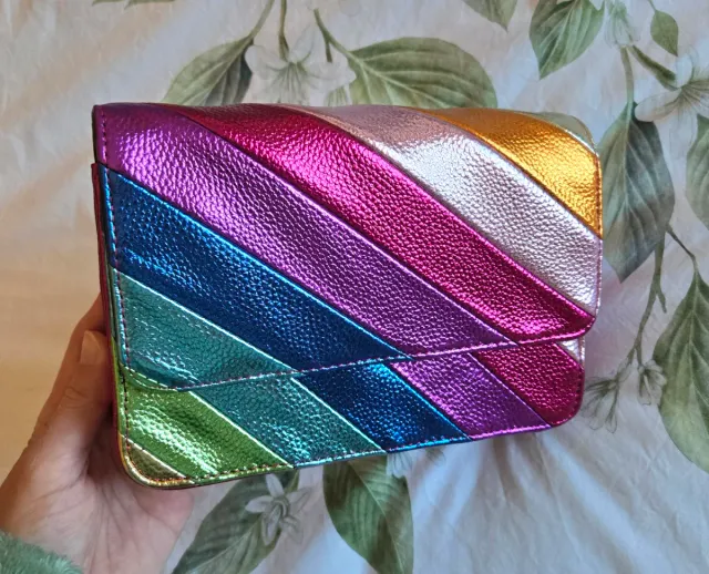 Bolso metalizado multicolor