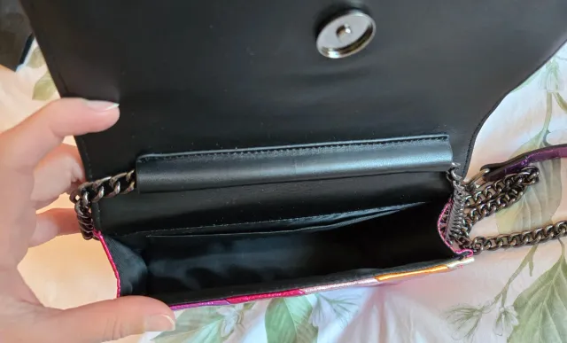 Bolso metalizado multicolor