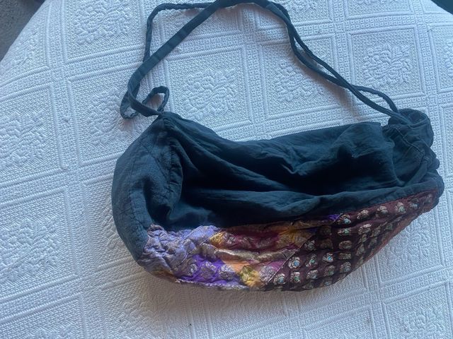 Mochila tela patchwork colores