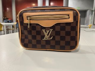 Bolso Louis Vuitton Damier Marrón Dorado
