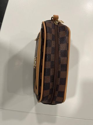 Bolso Louis Vuitton Damier Marrón Dorado