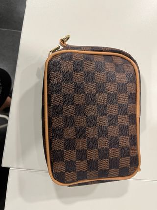 Bolso Louis Vuitton Damier Marrón Dorado