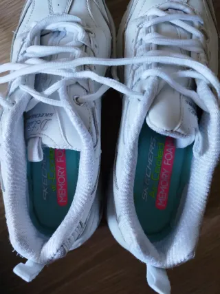 Tenis Skechers Blanco Talla 37